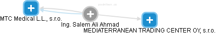 Ing. Salem Ali Ahmad - Vizualizace  propojení osoby a firem v obchodním rejstříku