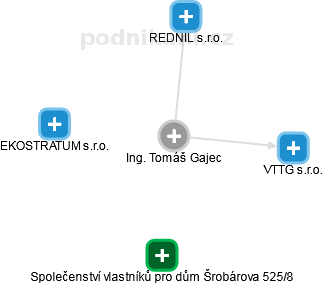 Tomáš Gajec - Vizualizace  propojení osoby a firem v obchodním rejstříku