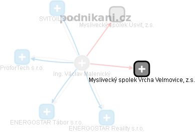 Václav Malenický - Vizualizace  propojení osoby a firem v obchodním rejstříku