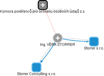 VĚRA STORRER - Vizualizace  propojení osoby a firem v obchodním rejstříku