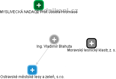 Vladimír Blahuta - Vizualizace  propojení osoby a firem v obchodním rejstříku