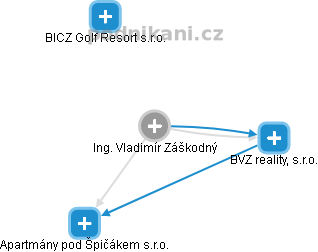  Vladimír Z. - Vizualizace  propojení osoby a firem v obchodním rejstříku