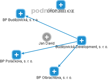 Jan David - Vizualizace  propojení osoby a firem v obchodním rejstříku