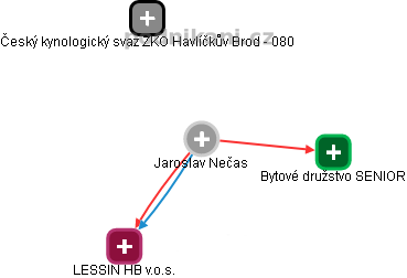  Jaroslav N. - Vizualizace  propojení osoby a firem v obchodním rejstříku