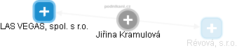  Jiřina K. - Vizualizace  propojení osoby a firem v obchodním rejstříku