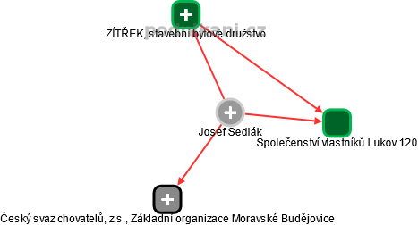 Josef Sedlák - Vizualizace  propojení osoby a firem v obchodním rejstříku