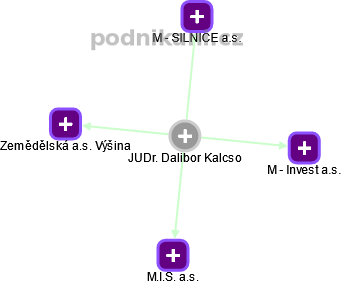 Dalibor Kalcso - Vizualizace  propojení osoby a firem v obchodním rejstříku