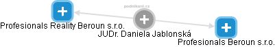  Daniela J. - Vizualizace  propojení osoby a firem v obchodním rejstříku
