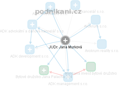 Jana Murková - Vizualizace  propojení osoby a firem v obchodním rejstříku