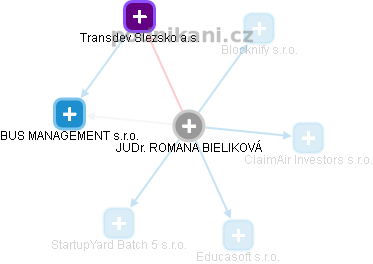 ROMANA BIELIKOVÁ - Vizualizace  propojení osoby a firem v obchodním rejstříku