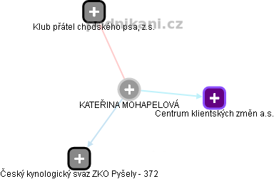 KATEŘINA MOHAPELOVÁ - Vizualizace  propojení osoby a firem v obchodním rejstříku