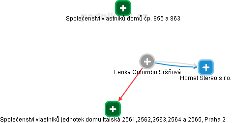  Colombo L. - Vizualizace  propojení osoby a firem v obchodním rejstříku