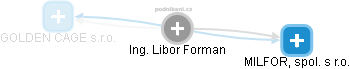 Libor Forman - Vizualizace  propojení osoby a firem v obchodním rejstříku