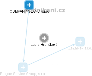  Lucie H. - Vizualizace  propojení osoby a firem v obchodním rejstříku