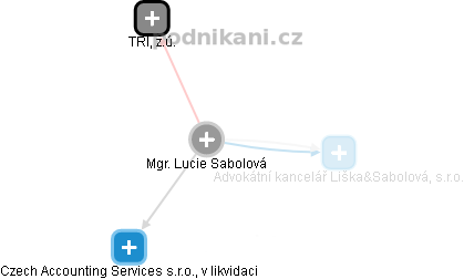 LUCIE SABOLOVÁ - Vizualizace  propojení osoby a firem v obchodním rejstříku