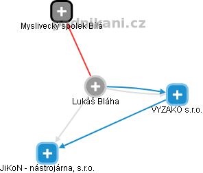 Lukáš Bláha - Vizualizace  propojení osoby a firem v obchodním rejstříku