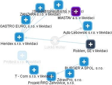  Lukáš M. - Vizualizace  propojení osoby a firem v obchodním rejstříku