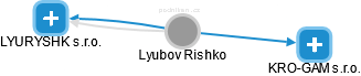 Lyubov Rishko - Vizualizace  propojení osoby a firem v obchodním rejstříku