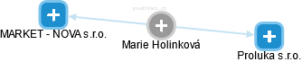 Marie Holinková - Vizualizace  propojení osoby a firem v obchodním rejstříku