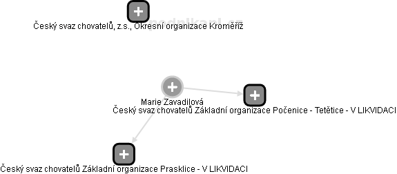 Marie Zavadilová - Vizualizace  propojení osoby a firem v obchodním rejstříku