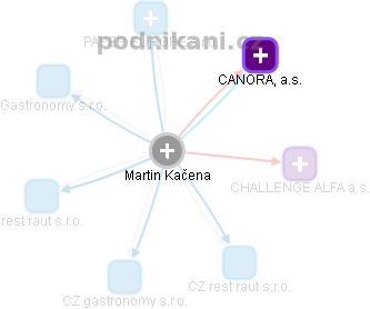 Martin Kačena - Vizualizace  propojení osoby a firem v obchodním rejstříku