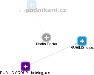 Martin Pecka - Vizualizace  propojení osoby a firem v obchodním rejstříku