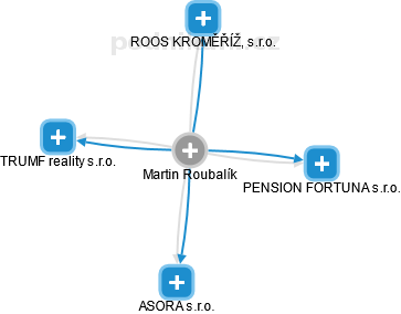 Martin Roubalík - Vizualizace  propojení osoby a firem v obchodním rejstříku