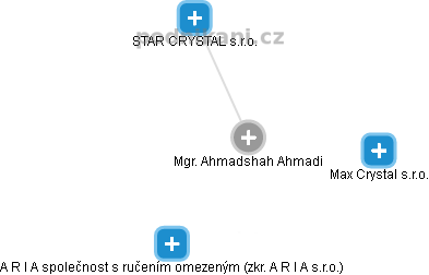  Ahmadshah A. - Vizualizace  propojení osoby a firem v obchodním rejstříku