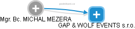 MICHAL MEZERA - Vizualizace  propojení osoby a firem v obchodním rejstříku