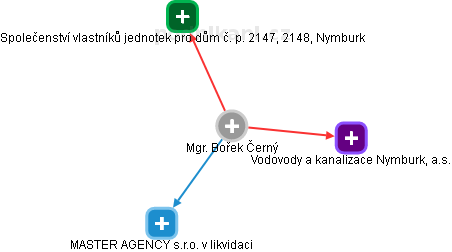  Bořek Č. - Vizualizace  propojení osoby a firem v obchodním rejstříku