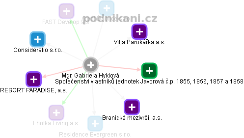 Gabriela Hyklová - Vizualizace  propojení osoby a firem v obchodním rejstříku