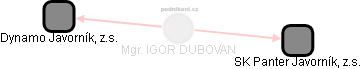 IGOR DUBOVAN - Vizualizace  propojení osoby a firem v obchodním rejstříku