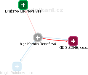  Kamila B. - Vizualizace  propojení osoby a firem v obchodním rejstříku