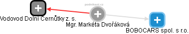  Markéta D. - Vizualizace  propojení osoby a firem v obchodním rejstříku