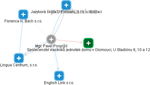  Pavel P. - Vizualizace  propojení osoby a firem v obchodním rejstříku