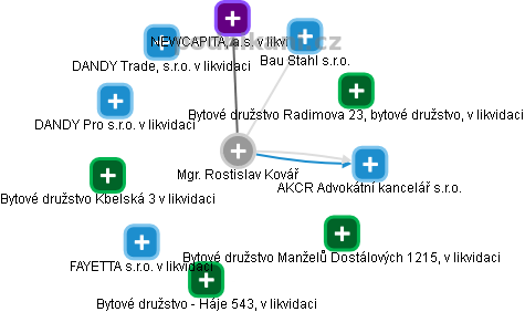 Rostislav Kovář - Vizualizace  propojení osoby a firem v obchodním rejstříku
