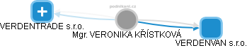  Veronika K. - Vizualizace  propojení osoby a firem v obchodním rejstříku