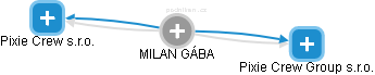 MILAN GÁBA - Vizualizace  propojení osoby a firem v obchodním rejstříku
