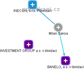Milan Saksa - Vizualizace  propojení osoby a firem v obchodním rejstříku