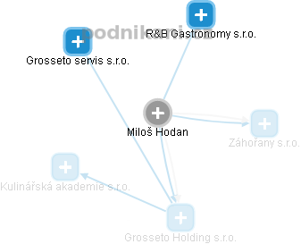 Miloš Hodan - Vizualizace  propojení osoby a firem v obchodním rejstříku