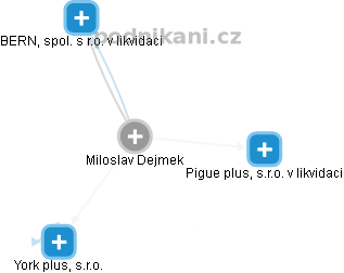 Miloslav Dejmek - Vizualizace  propojení osoby a firem v obchodním rejstříku