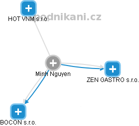  Minh N. - Vizualizace  propojení osoby a firem v obchodním rejstříku