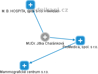  Jitka CH. - Vizualizace  propojení osoby a firem v obchodním rejstříku