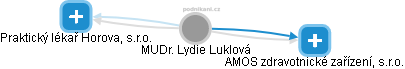 Lydie L. - Vizualizace  propojení osoby a firem v obchodním rejstříku