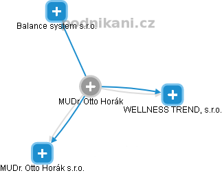 Otto Horák - Vizualizace  propojení osoby a firem v obchodním rejstříku
