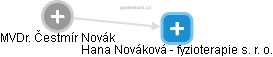 Čestmír Novák - Vizualizace  propojení osoby a firem v obchodním rejstříku