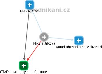Nikola Jílková - Vizualizace  propojení osoby a firem v obchodním rejstříku