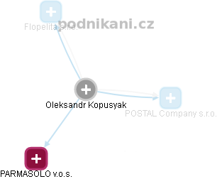 Oleksandr Kopusyak - Vizualizace  propojení osoby a firem v obchodním rejstříku