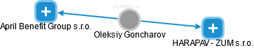 Oleksiy Goncharov - Vizualizace  propojení osoby a firem v obchodním rejstříku