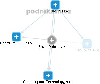  Pavel D. - Vizualizace  propojení osoby a firem v obchodním rejstříku